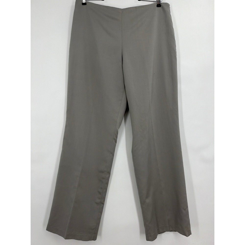 Sigrid Olsen 3 Piece Set Metallic Knit Cardigan Cami Silk Blend Pants Grey 16 L - Picture 4 of 16